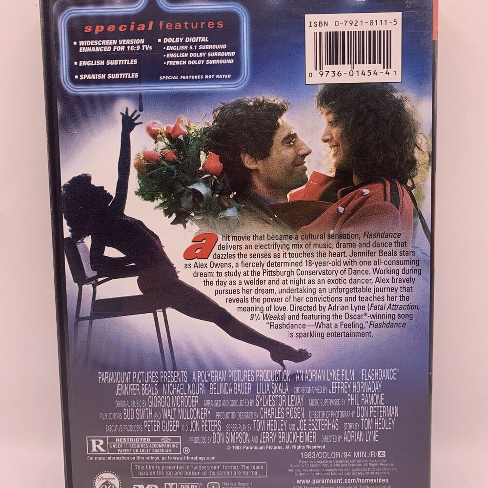 Flashdance (DVD) Rated R Paramount Widescreen - Picture 2 of 4